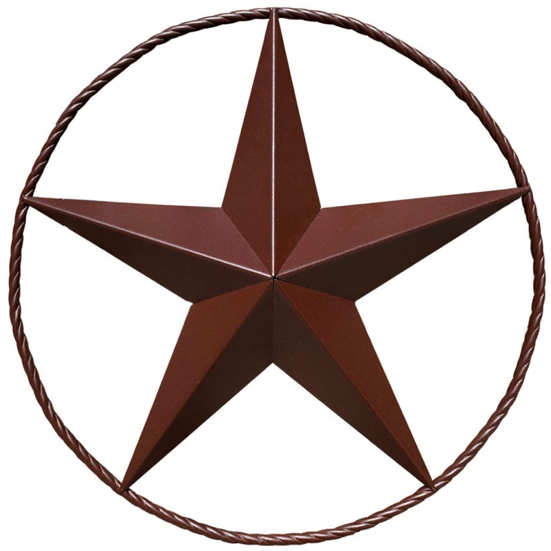 EcoRise Barn Star - Metal Stars for Outside Texas Stars Art Rustic Vintage Western Country Home Farmhouse Wall Decor (18") - Image 1